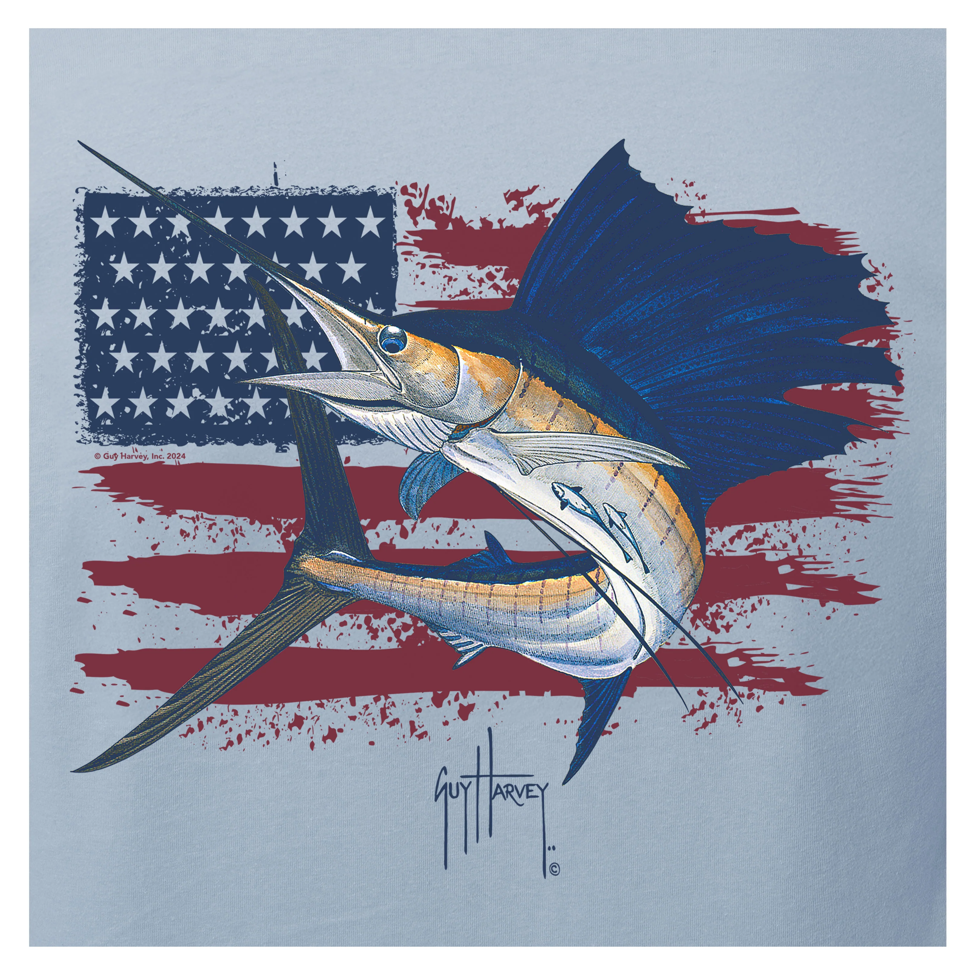 HarborLite Long Sleeve Tee - Sail USA - Image 3