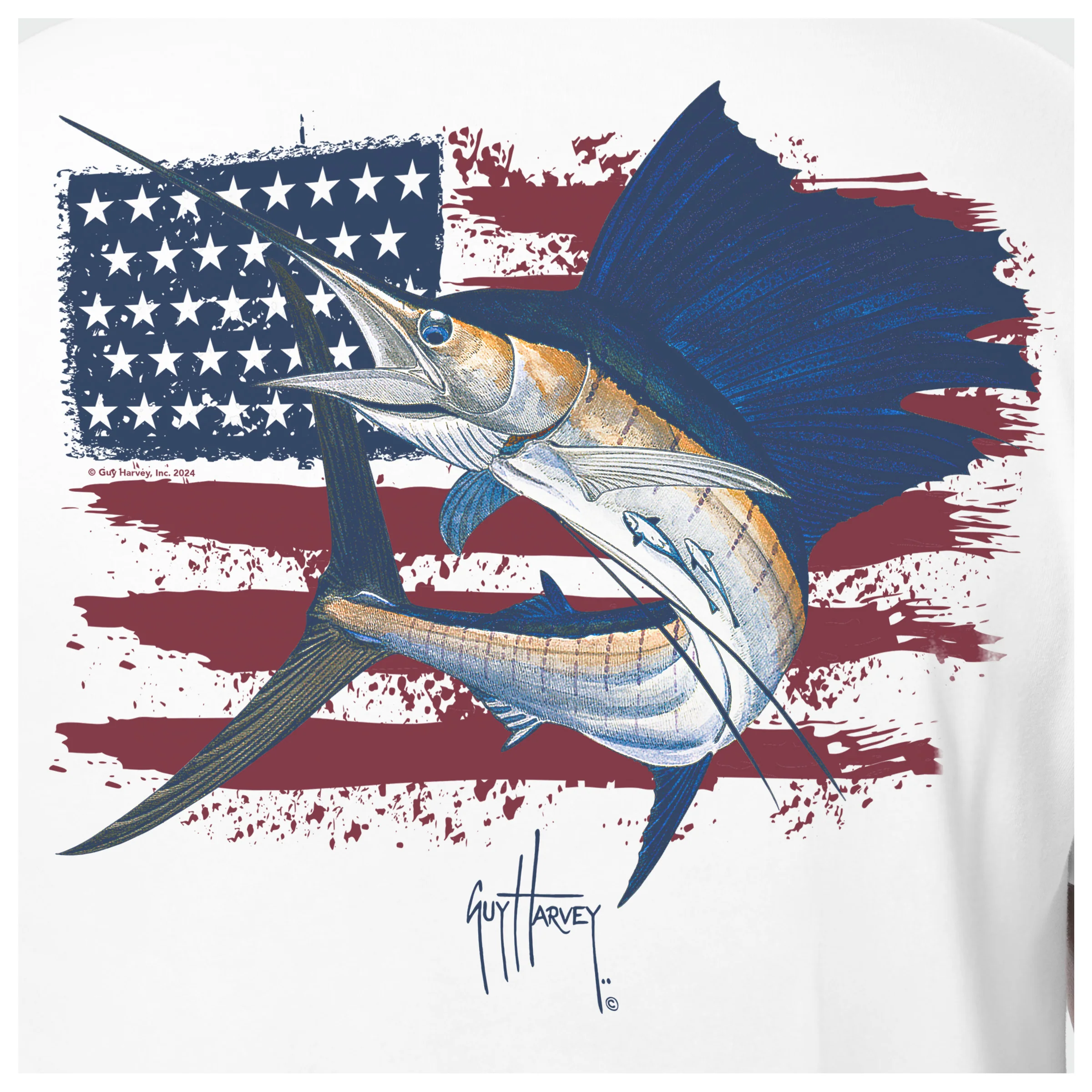 HarborLite Pocket Tee - Sail USA - Image 3