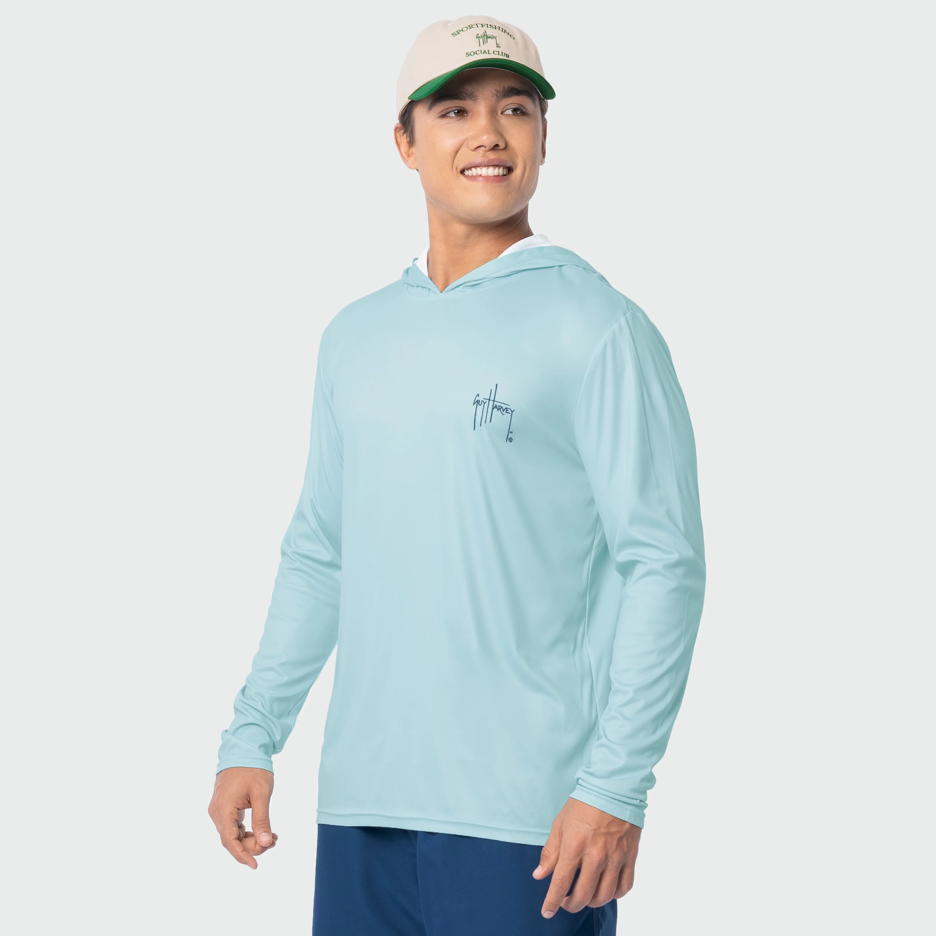 Eco Cast Sun Protection Hoodie - Saltwater Stamp - Image 4