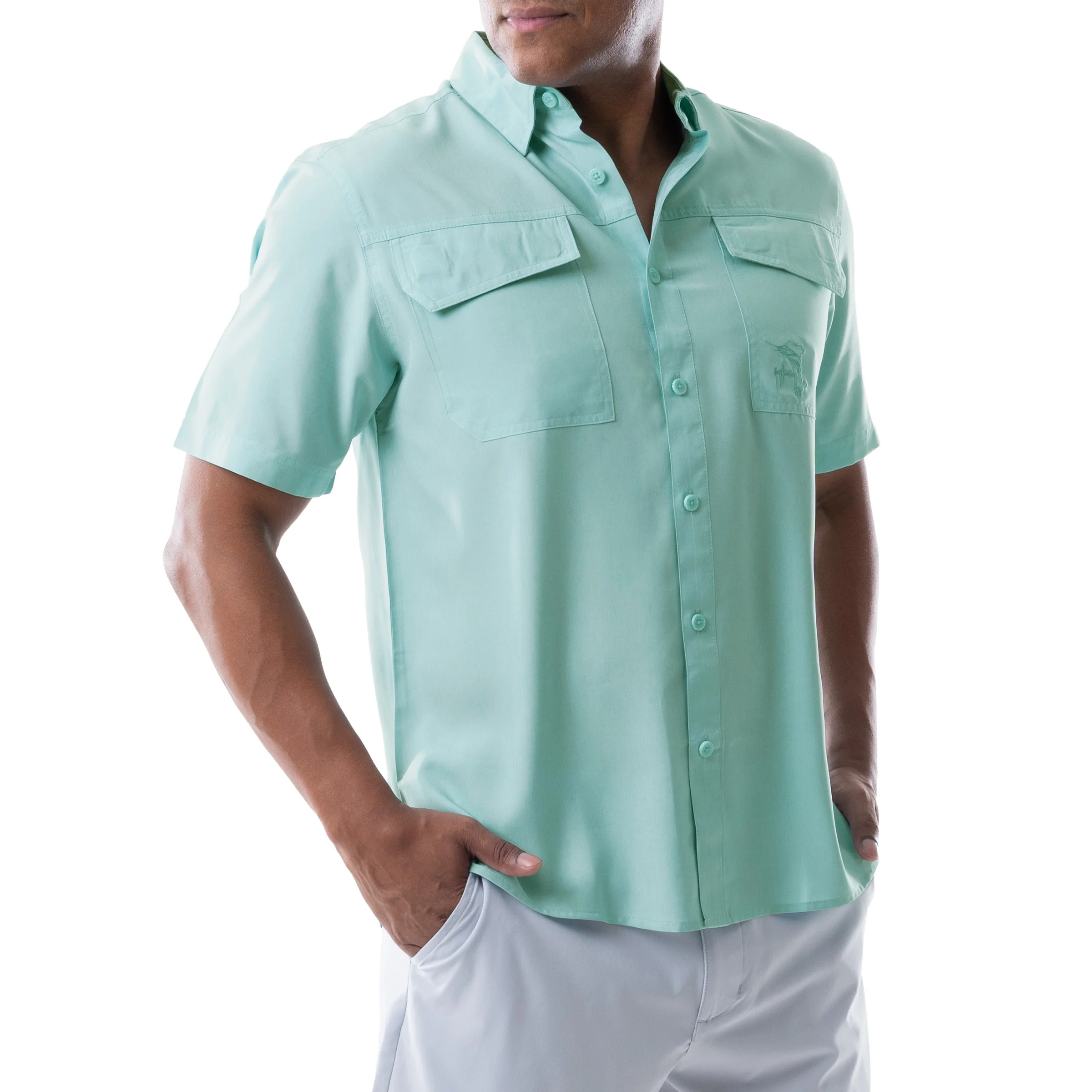Harbor Heather Fishing Shirt - Image 11