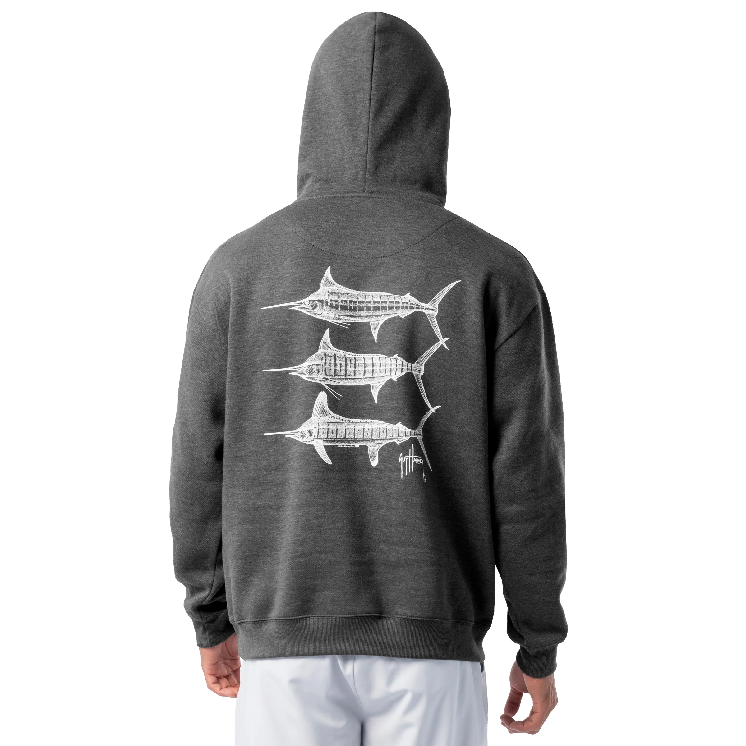 Tradewinds Fleece Hoodie - Stipple Bills Marlin