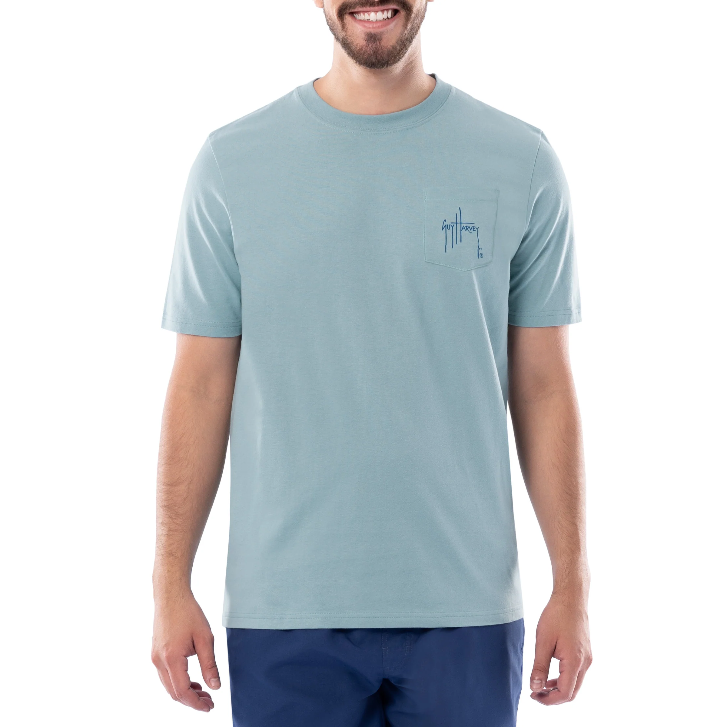 Men's Sunset Paradise OG Short Sleeve Pocket T-Shirt - Image 2
