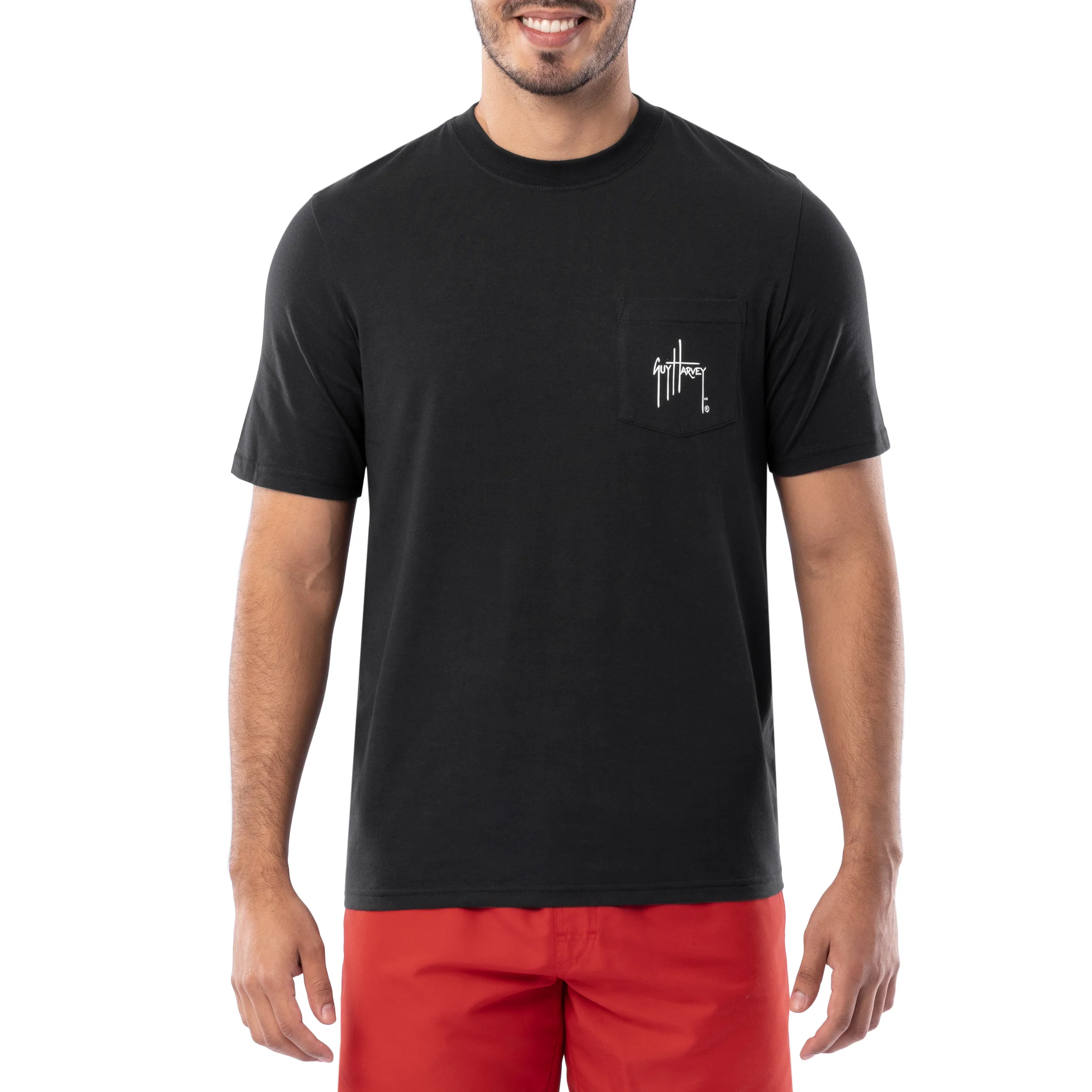 Men's Sunset Paradise OG Short Sleeve Pocket T-Shirt - Image 2
