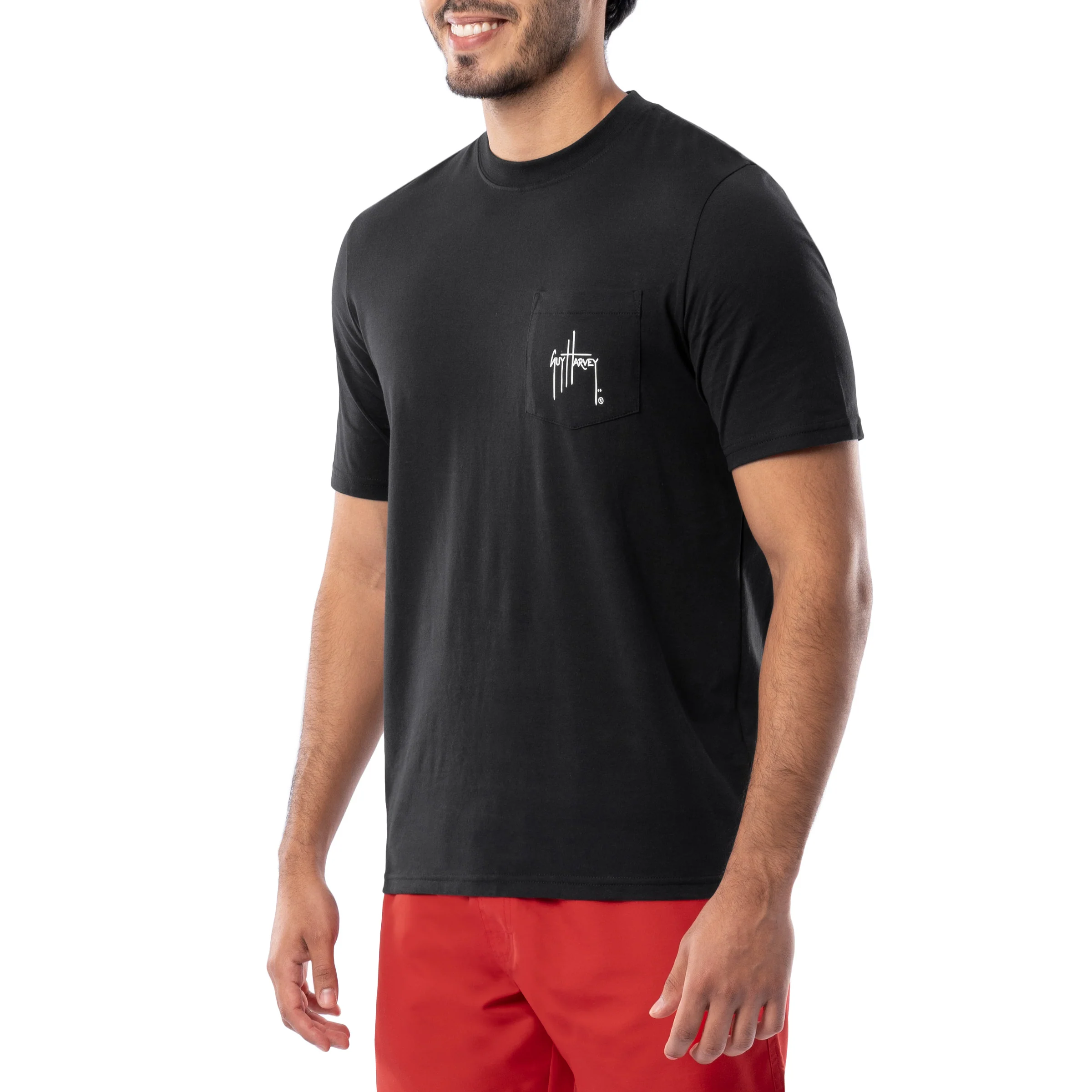 Men's Sunset Paradise OG Short Sleeve Pocket T-Shirt - Image 4