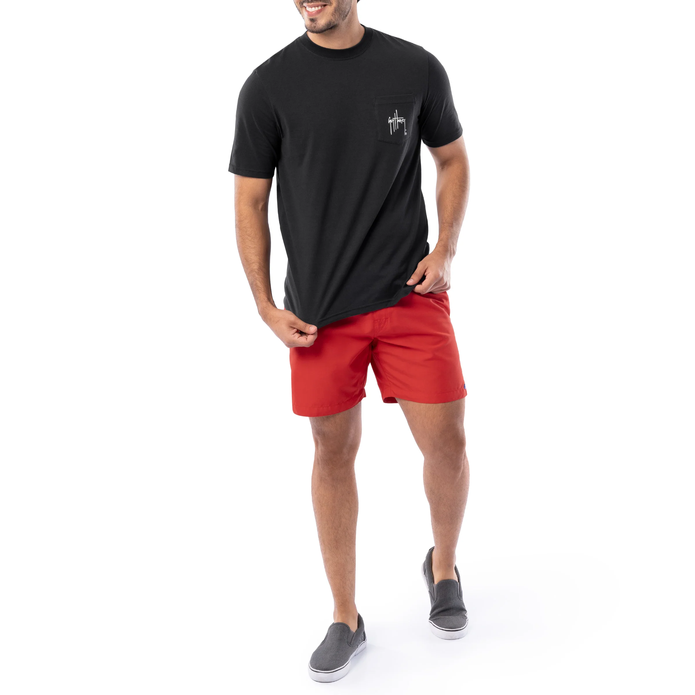 Men's Sunset Paradise OG Short Sleeve Pocket T-Shirt - Image 7