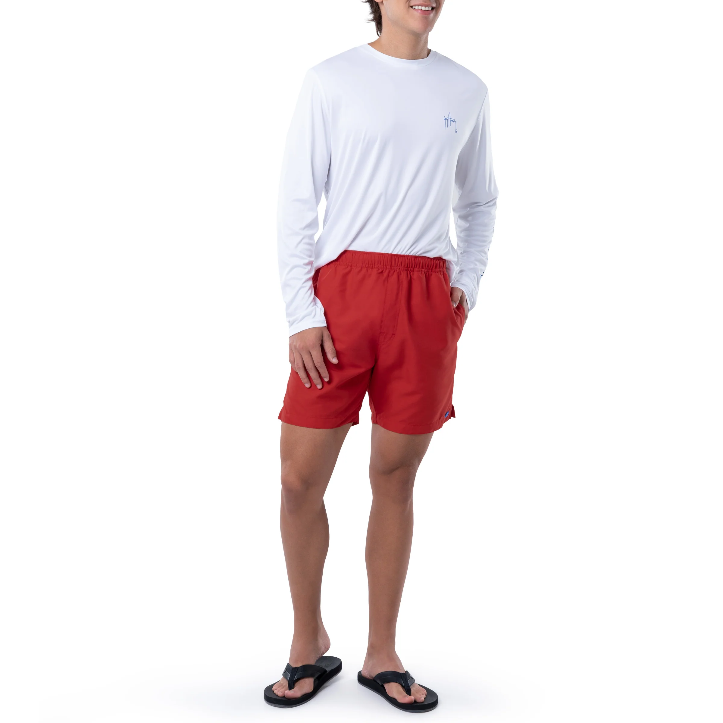 Men's Tonal Lineart Magic Print 7" Volley Swim Trunks - Image 22