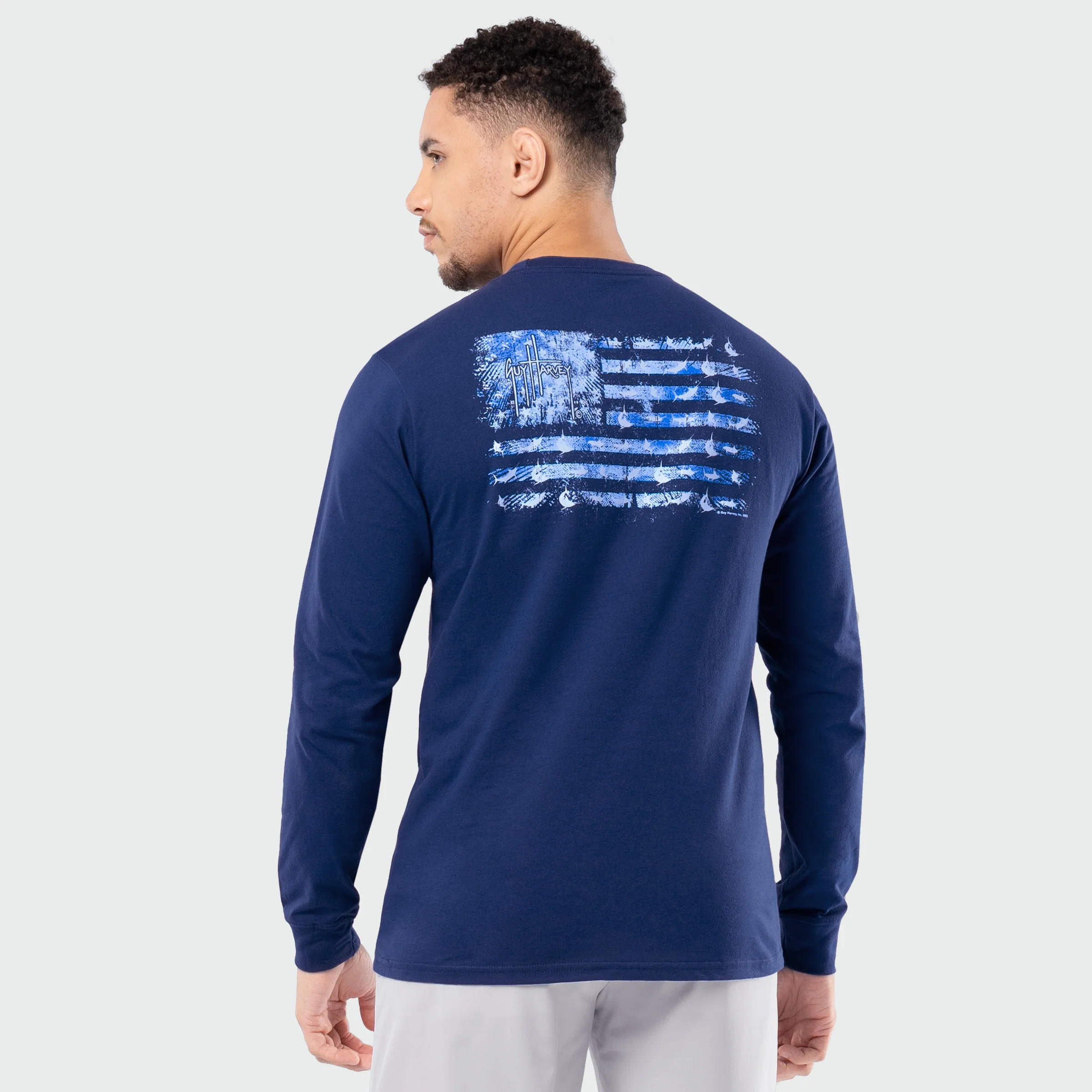 OG Long Sleeve Tee - Tonal USA Flag - Image 2