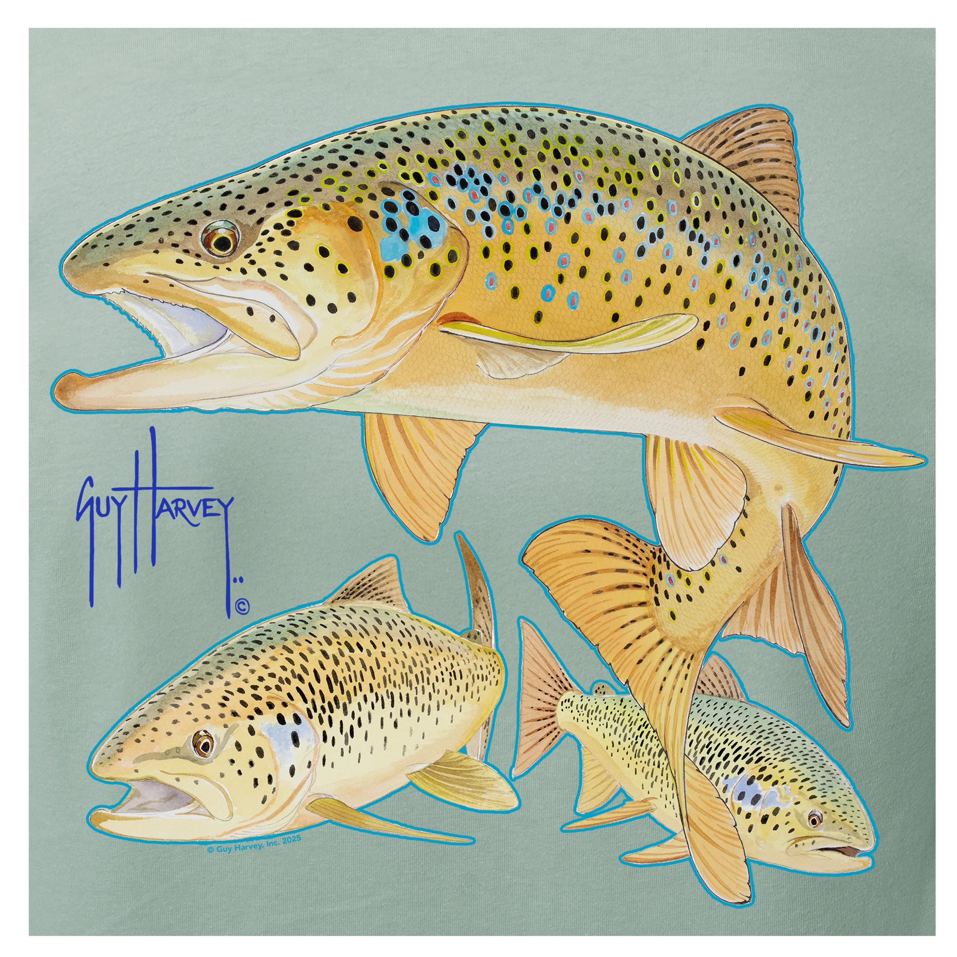 HarborLite Long Sleeve Tee - Brown Trout - Image 3