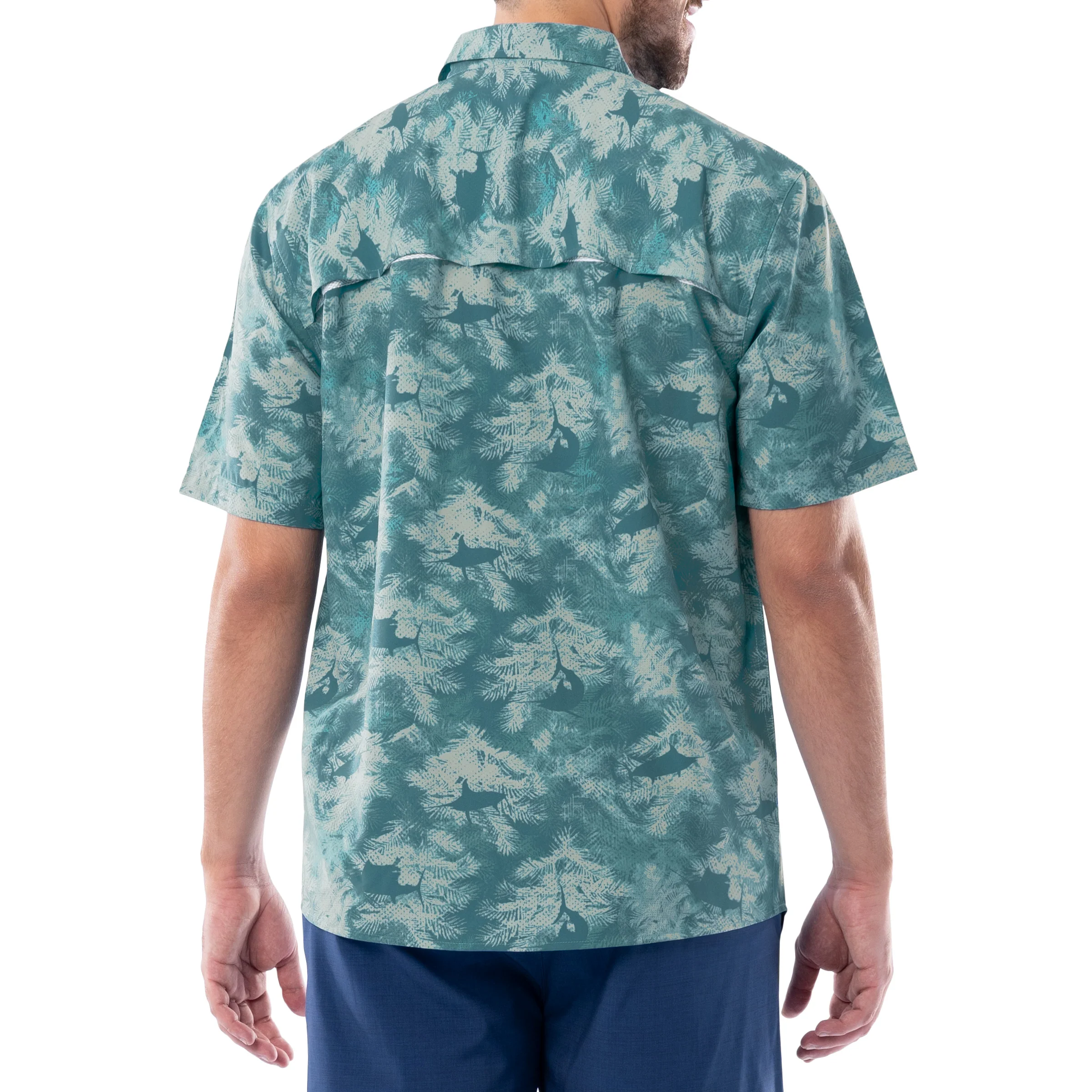 Men's Urban Palms Performance Fishing Shirt - Image 2