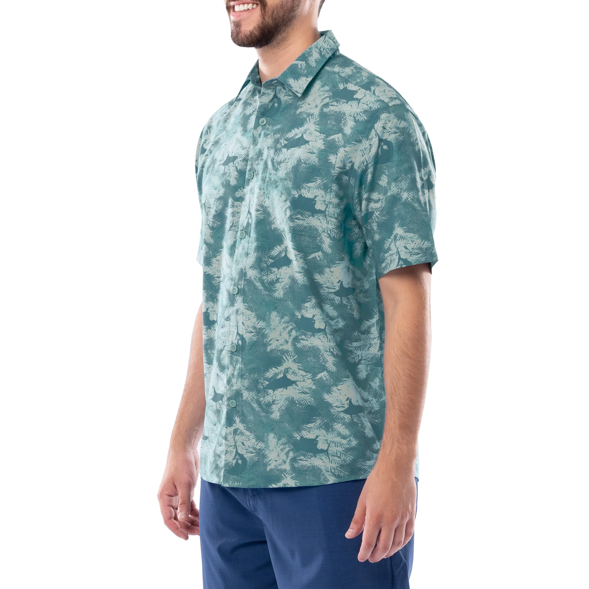 Men's Urban Palms Performance Fishing Shirt - Image 4