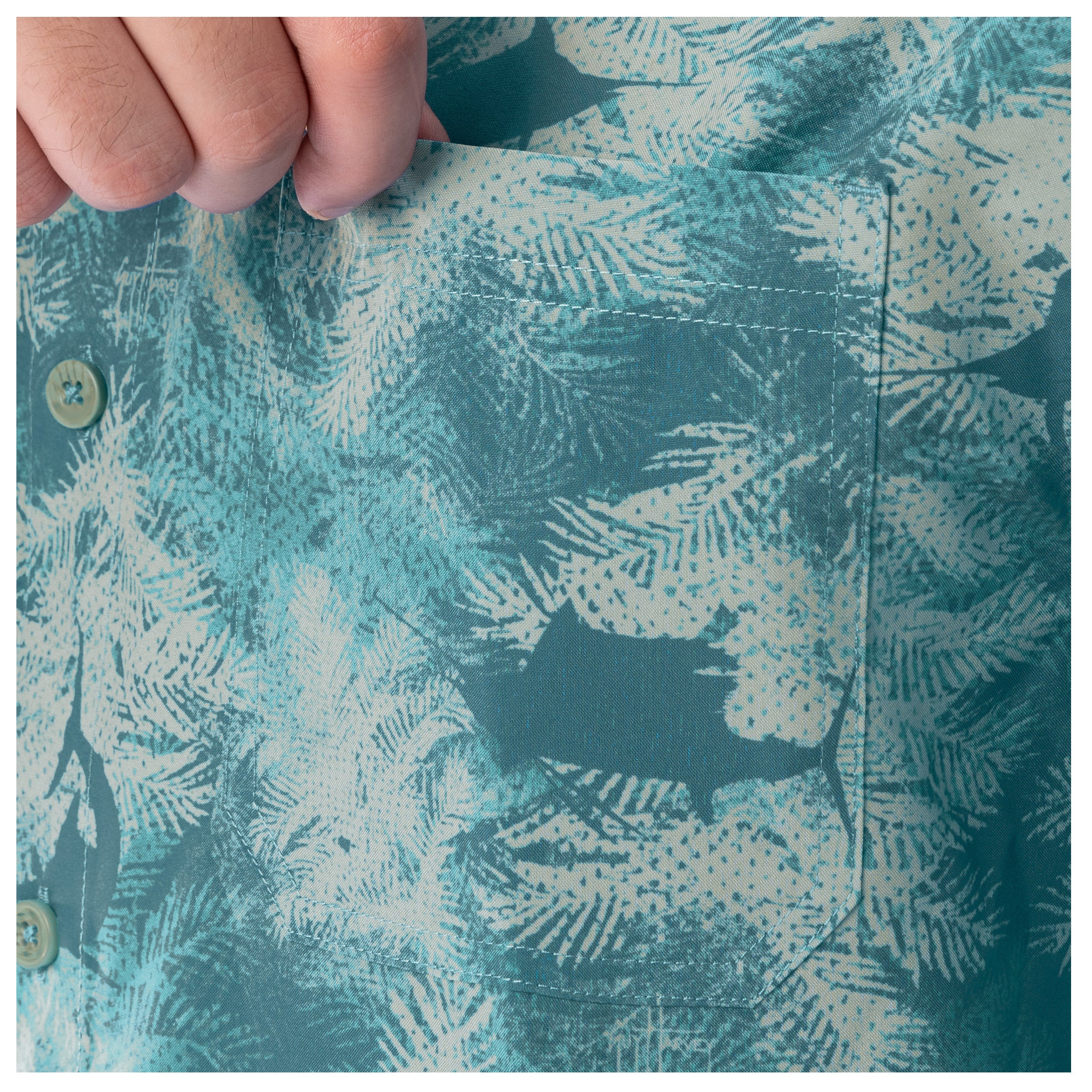 Men's Urban Palms Performance Fishing Shirt - Image 5