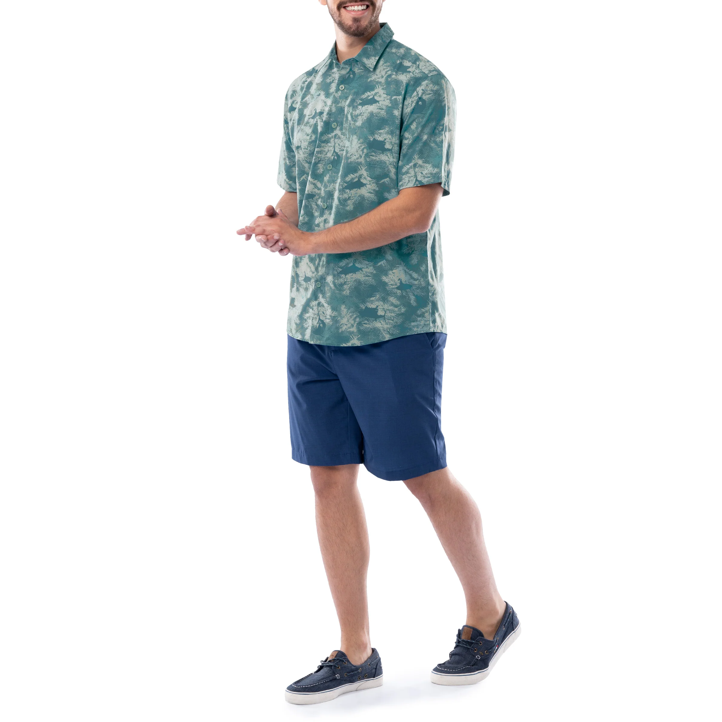 Men's Urban Palms Performance Fishing Shirt - Image 7