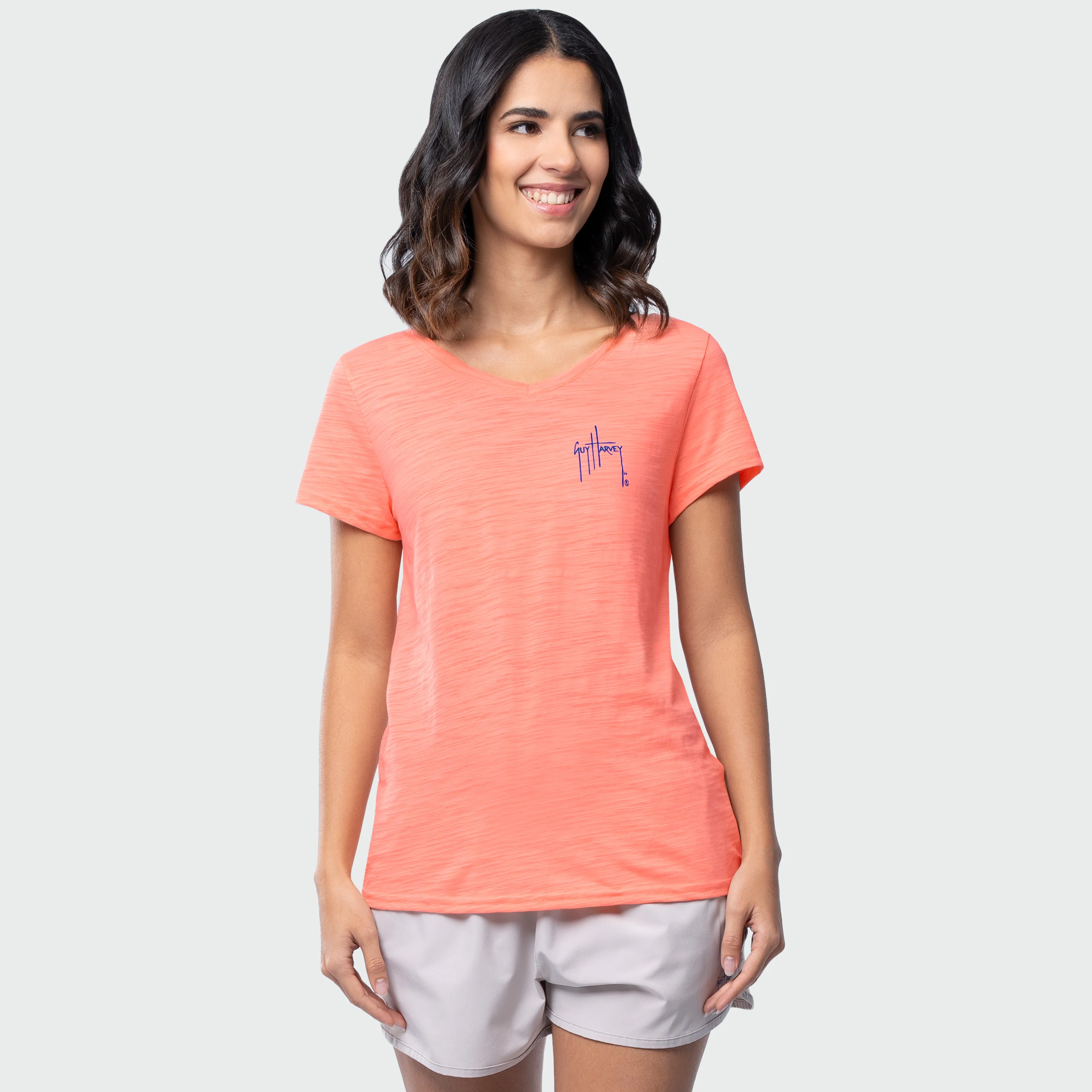 Shoreline V Neck Tee - Summer Vibes - Image 2