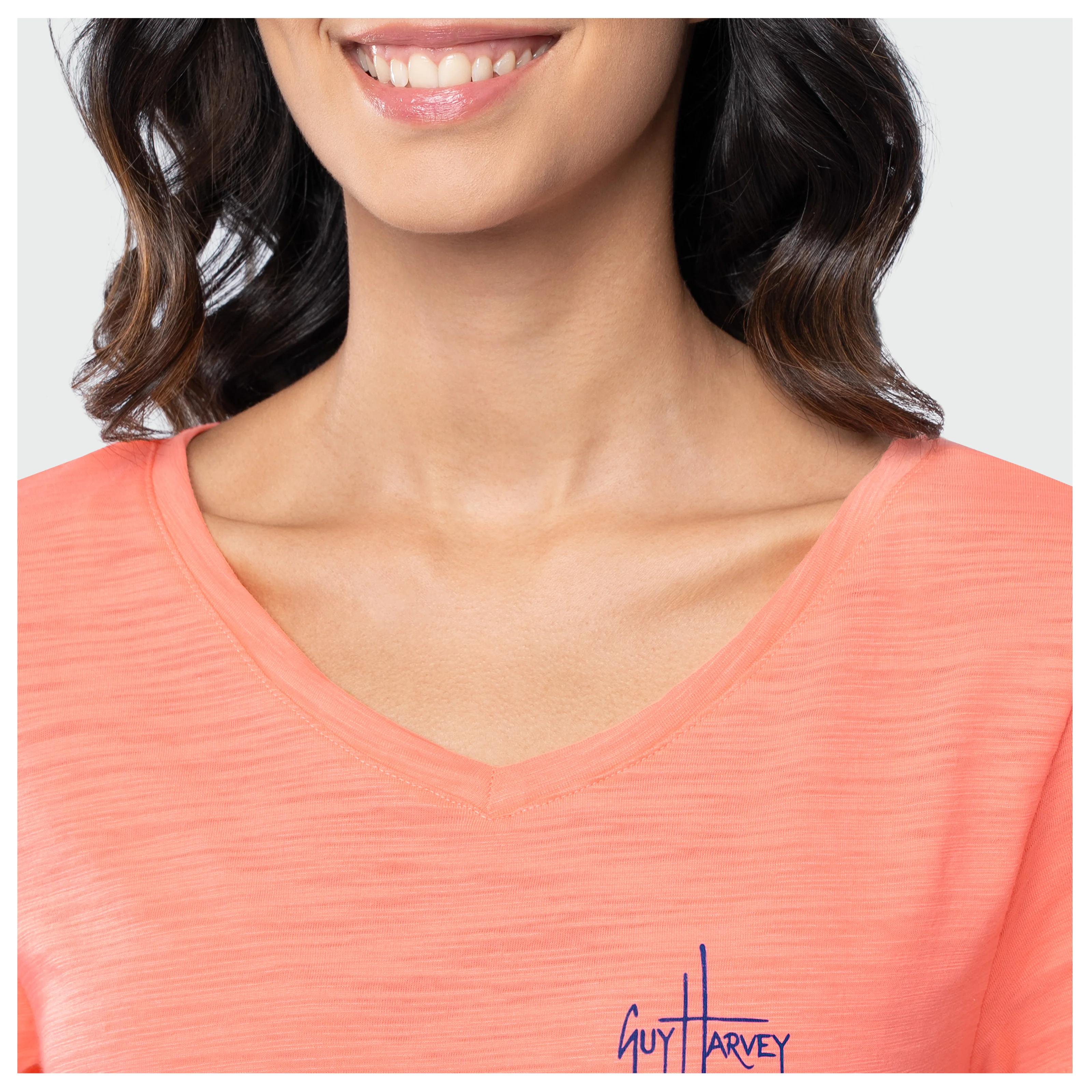 Shoreline V Neck Tee - Summer Vibes - Image 4