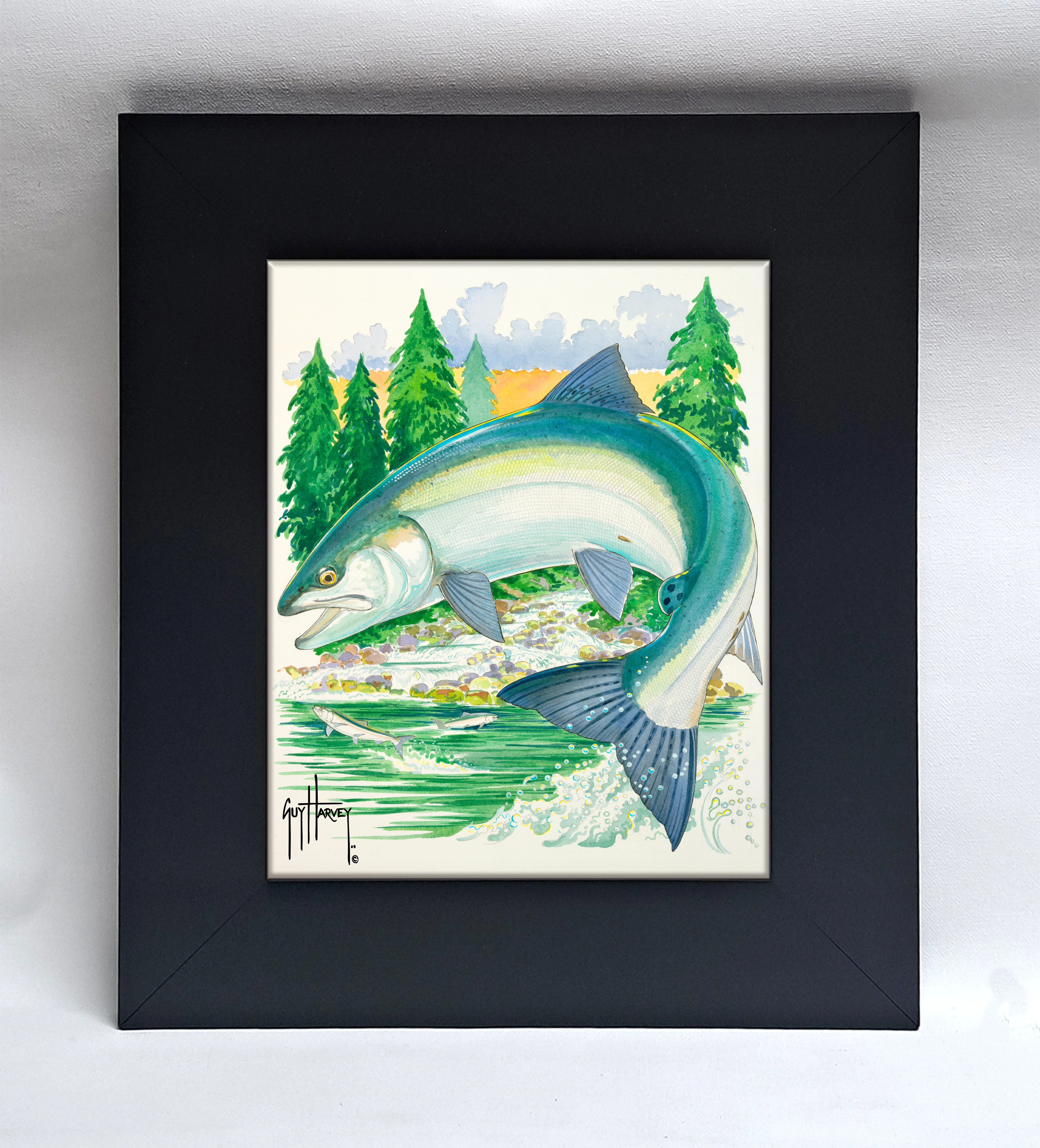 "Sockeye at Secluded Bay" Tile Art - Image 2