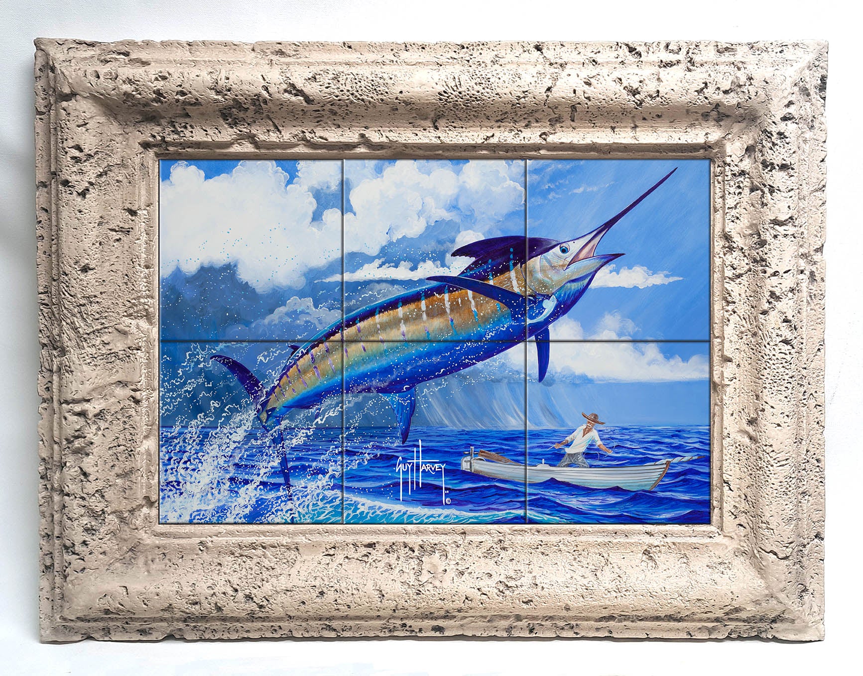 "Stormy Blue" Tile Art - Image 4