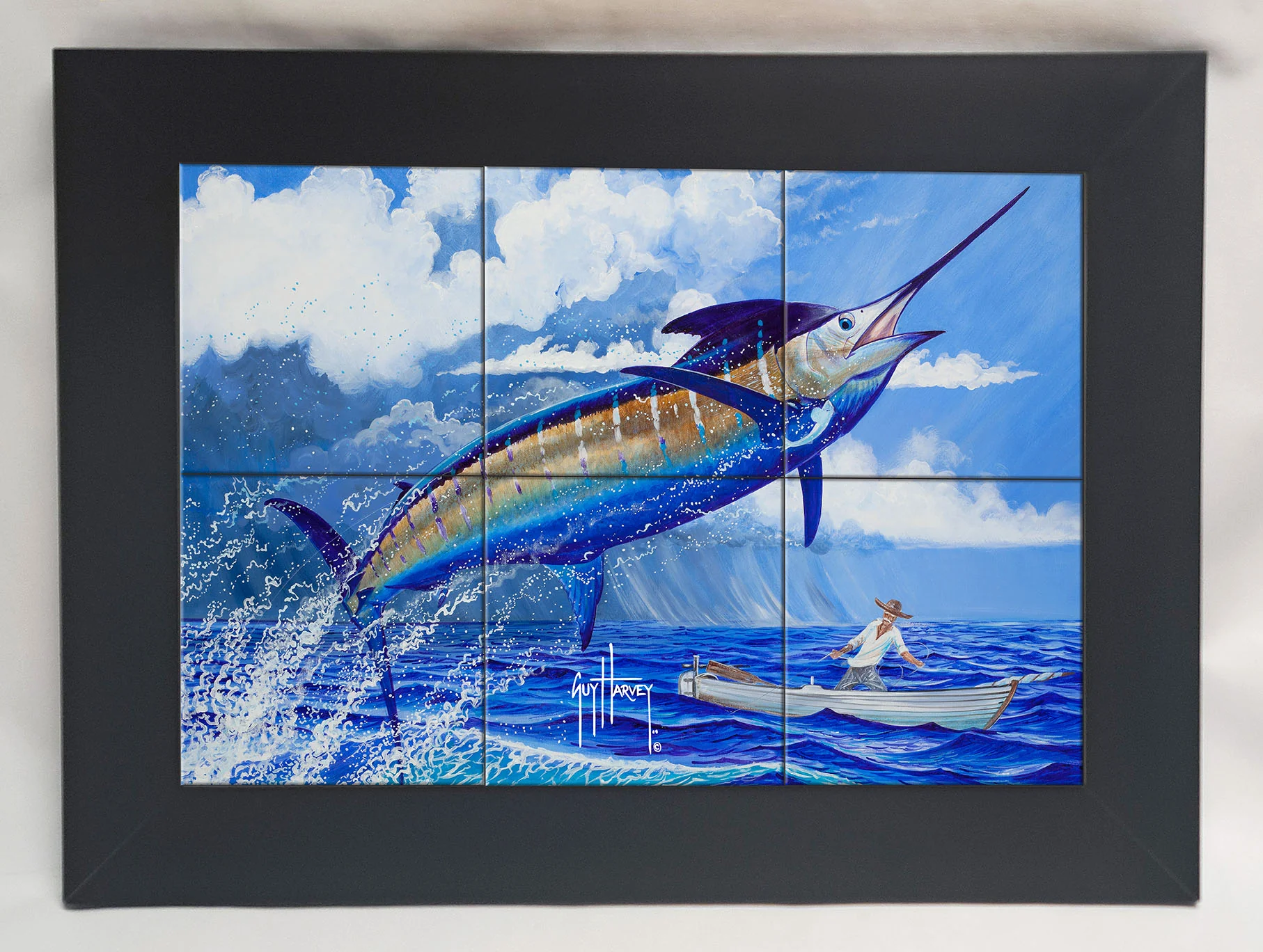 "Stormy Blue" Tile Art - Image 5