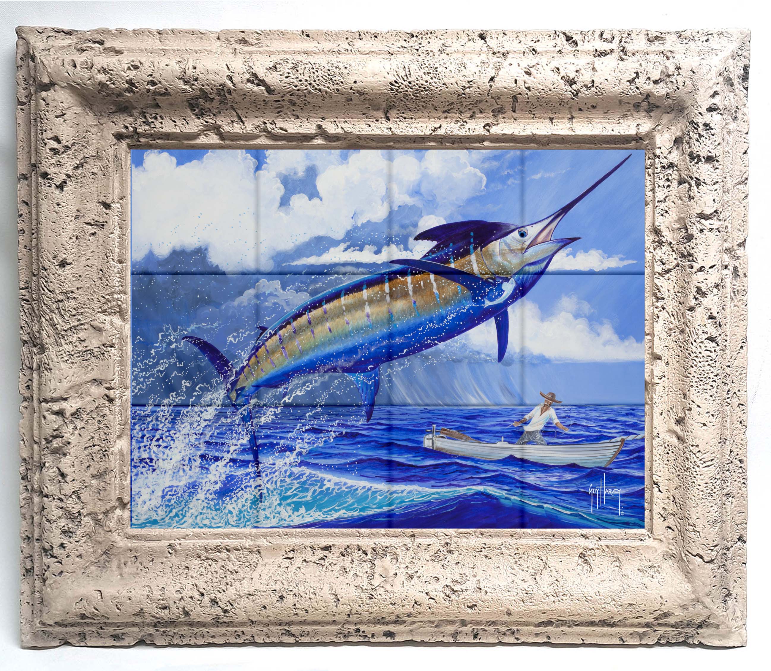 "Stormy Blue" Tile Art - Image 7