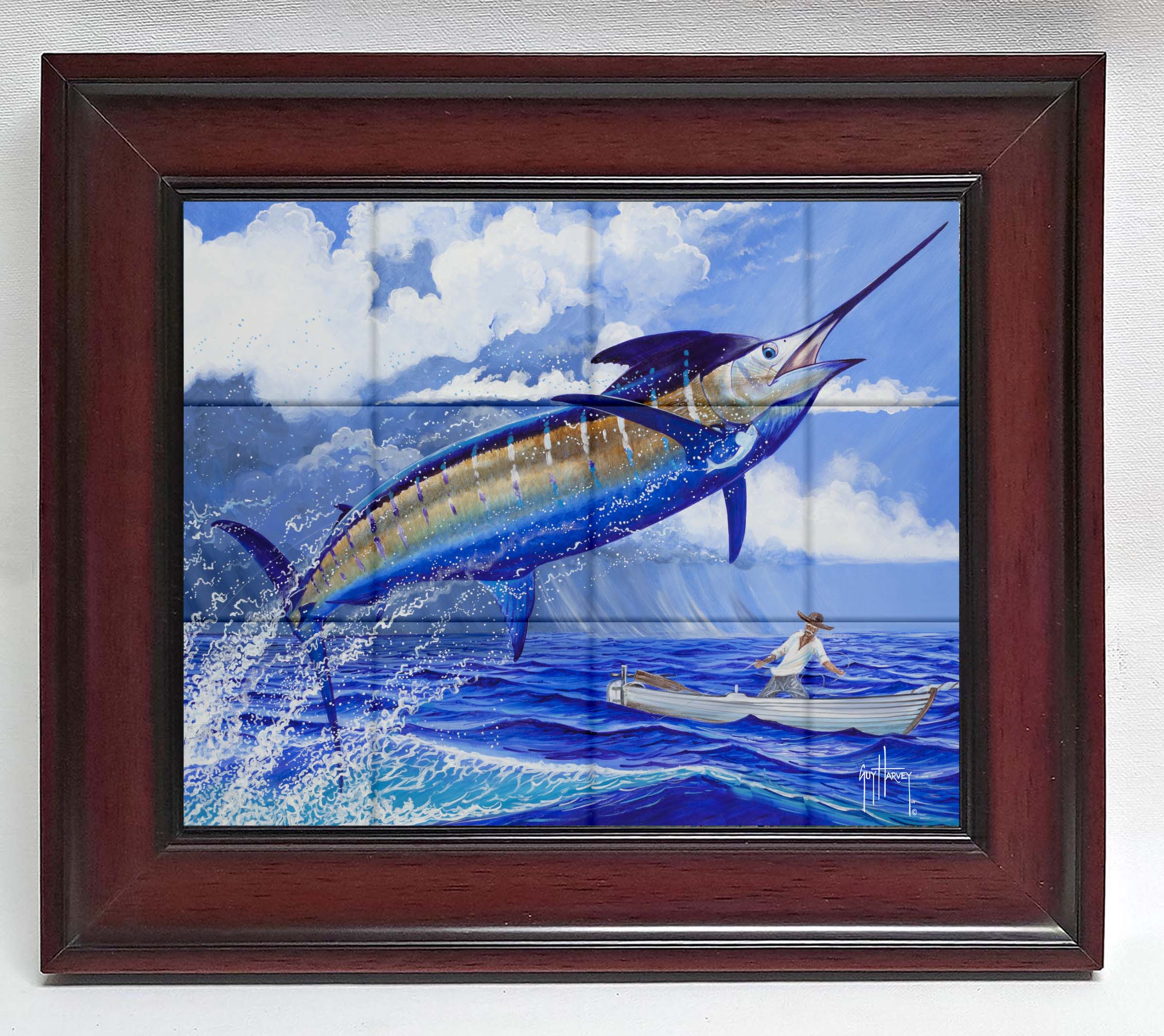 "Stormy Blue" Tile Art - Image 9