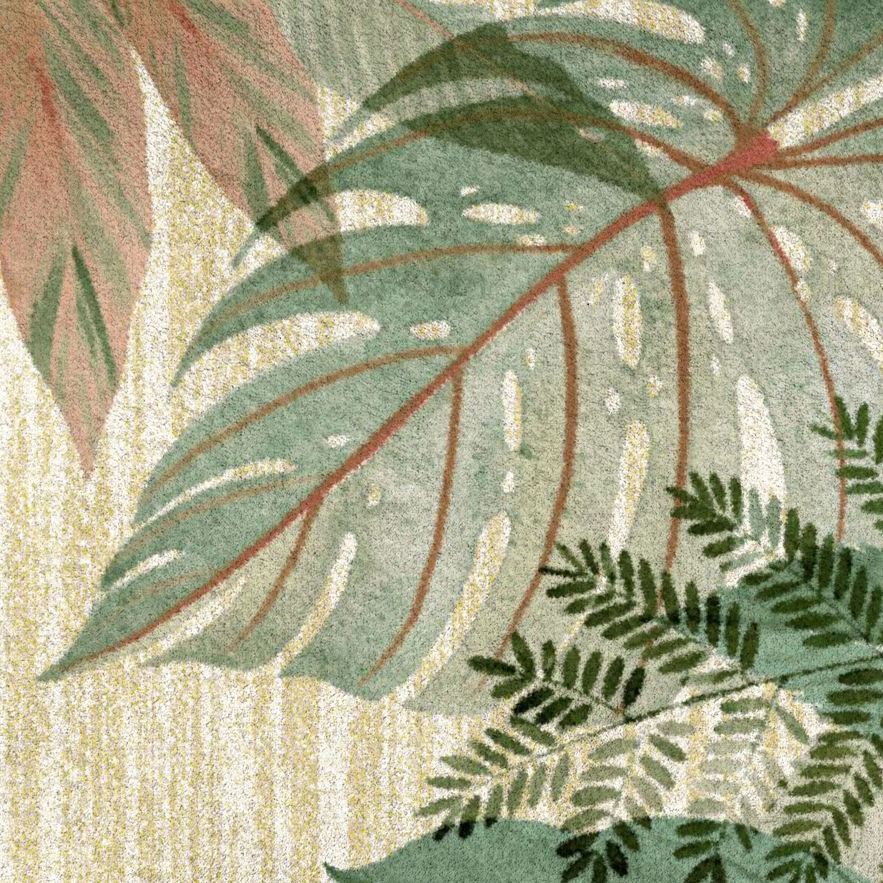 Tropical Leaves Area Rug - Image 4