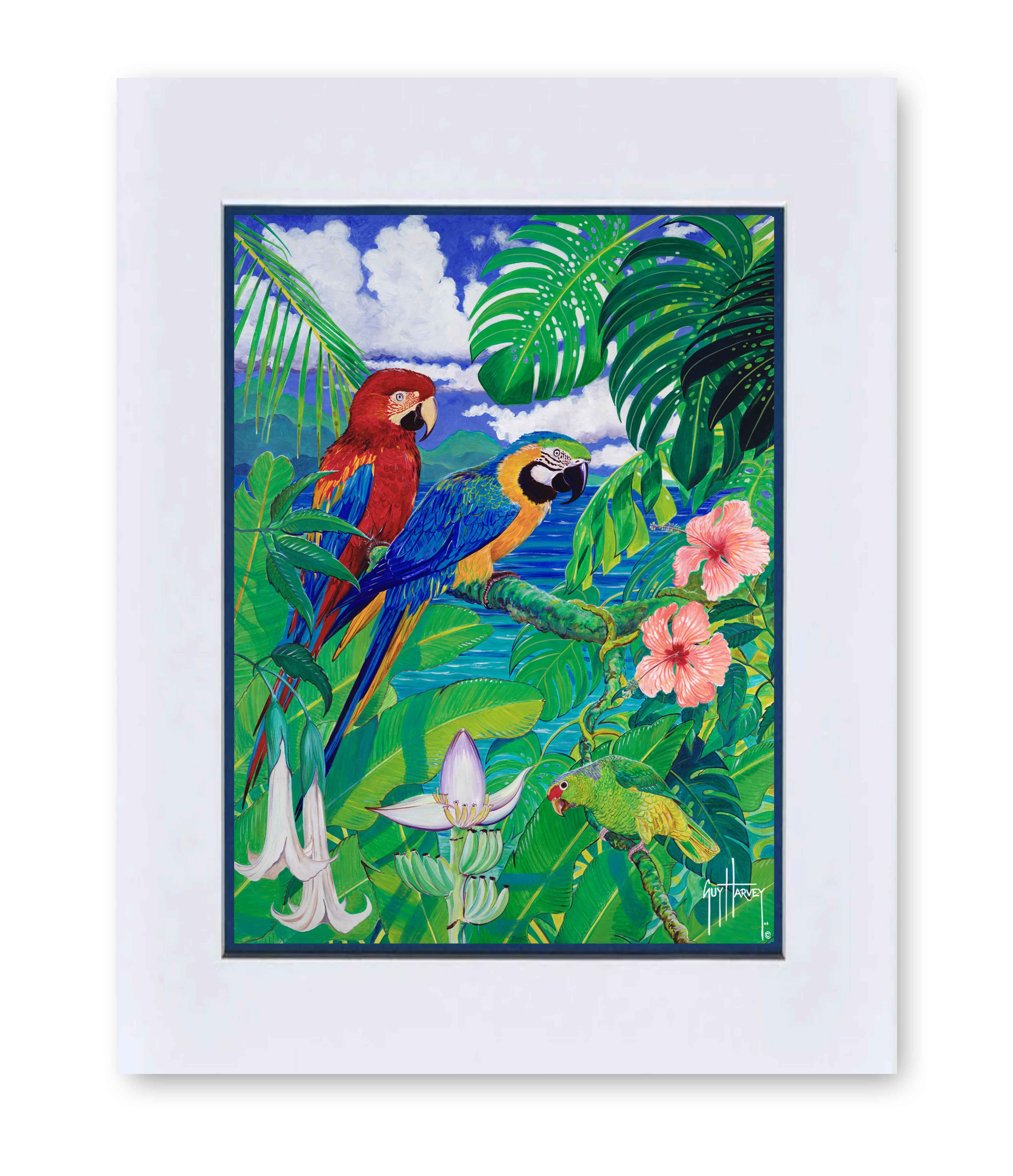 "Tropical Parrots" Grande Mini Print - Image 2