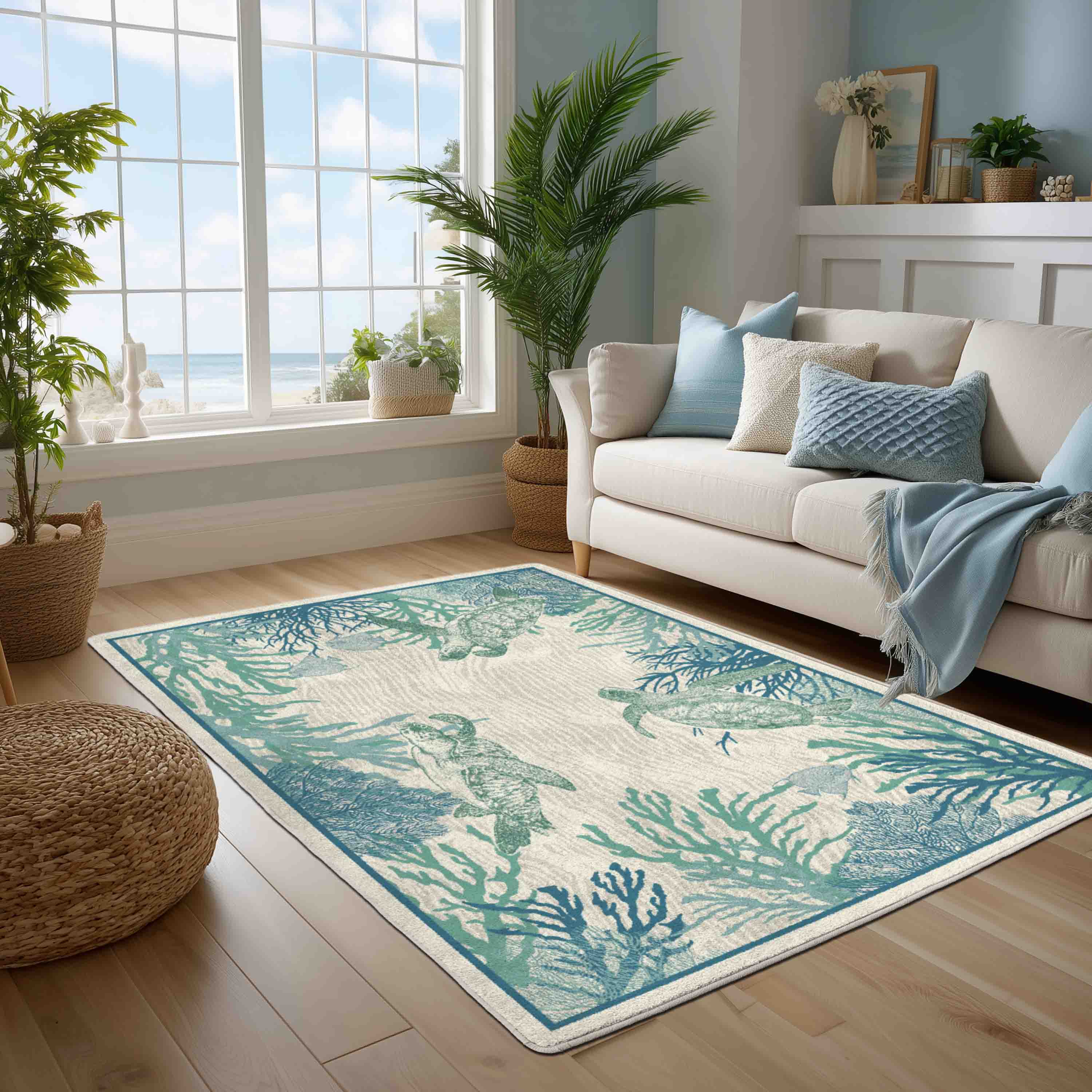 Turtle Coral Area Rug - Image 2