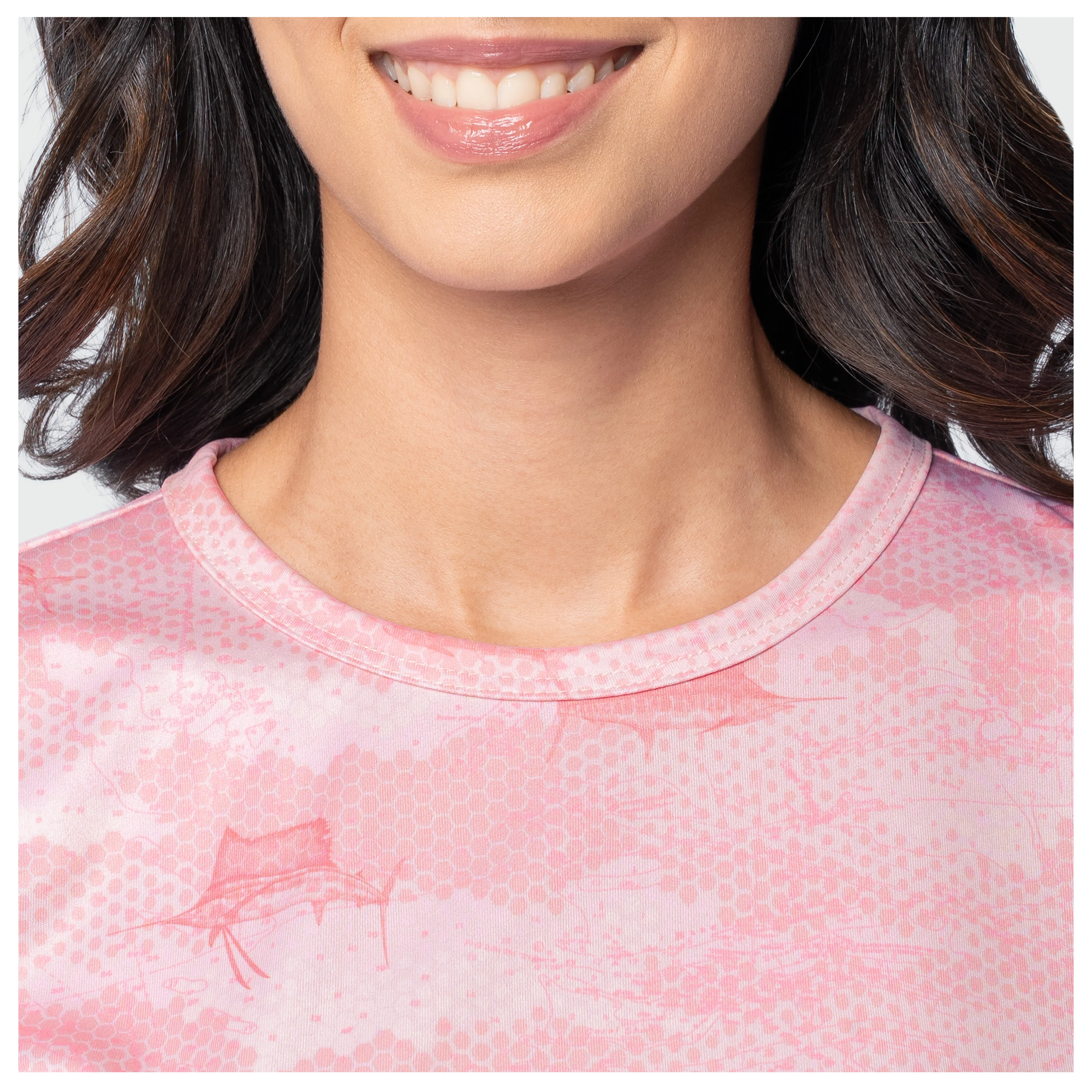 Eco Cast Sun Protection Ruched Top - Pale Camo - Image 7