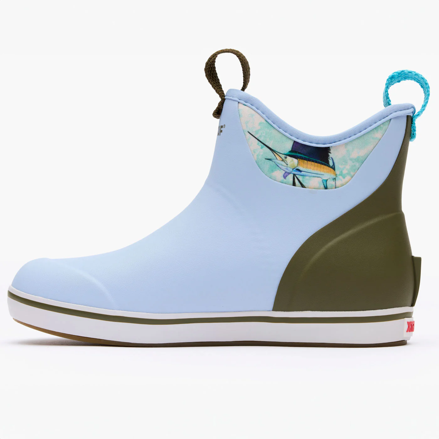 Women's Sky Blue Sailfish 6 In Ankle Deck Boot - Image 6